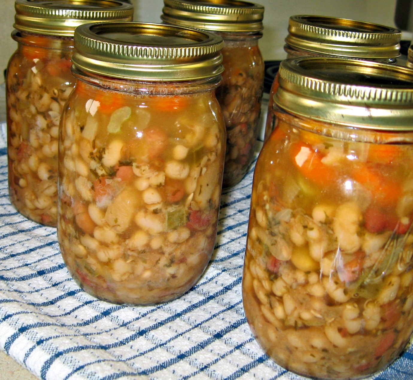 canning vegetable soup without pressure cooker